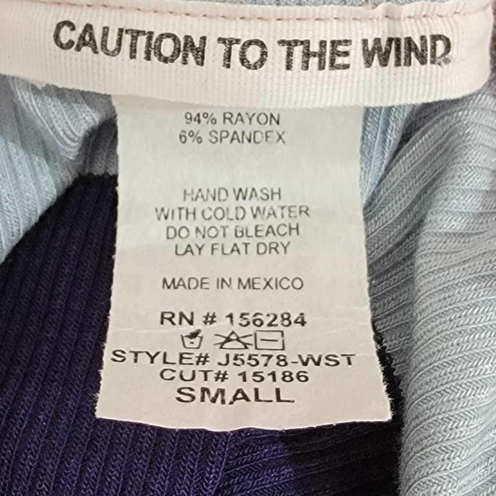 "Caution To The Wind" Colorful Striped Tube Top - Picture 4 of 4