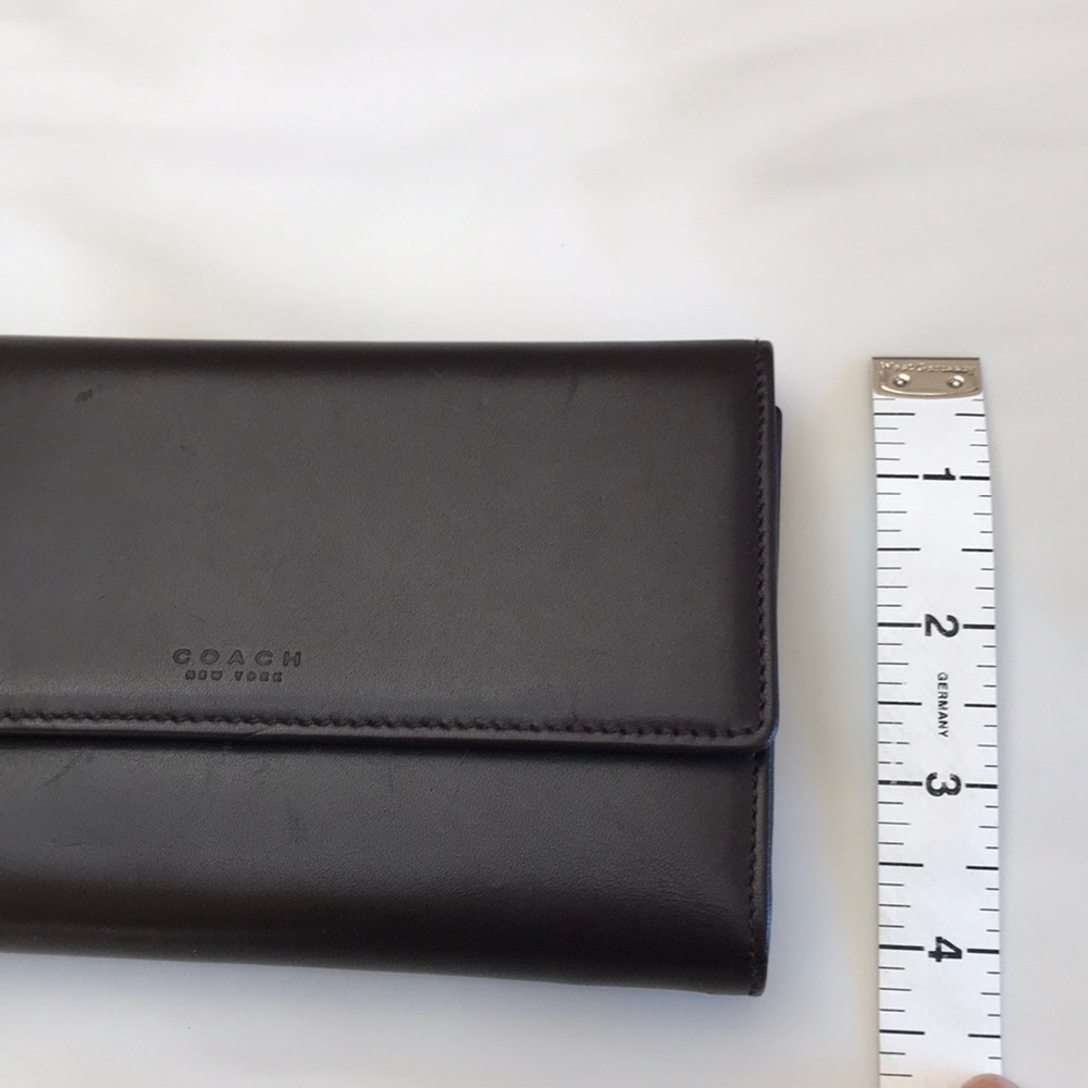 NWT Brown Leather Coach wallet - Picture 5 of 8