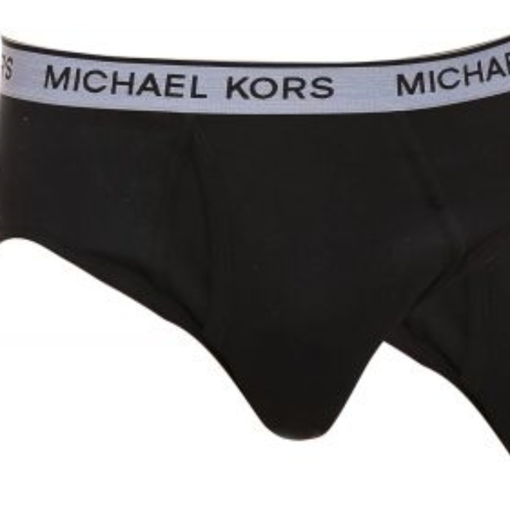 Michael Kors Black LOGO Cotton Brief For Men NEW