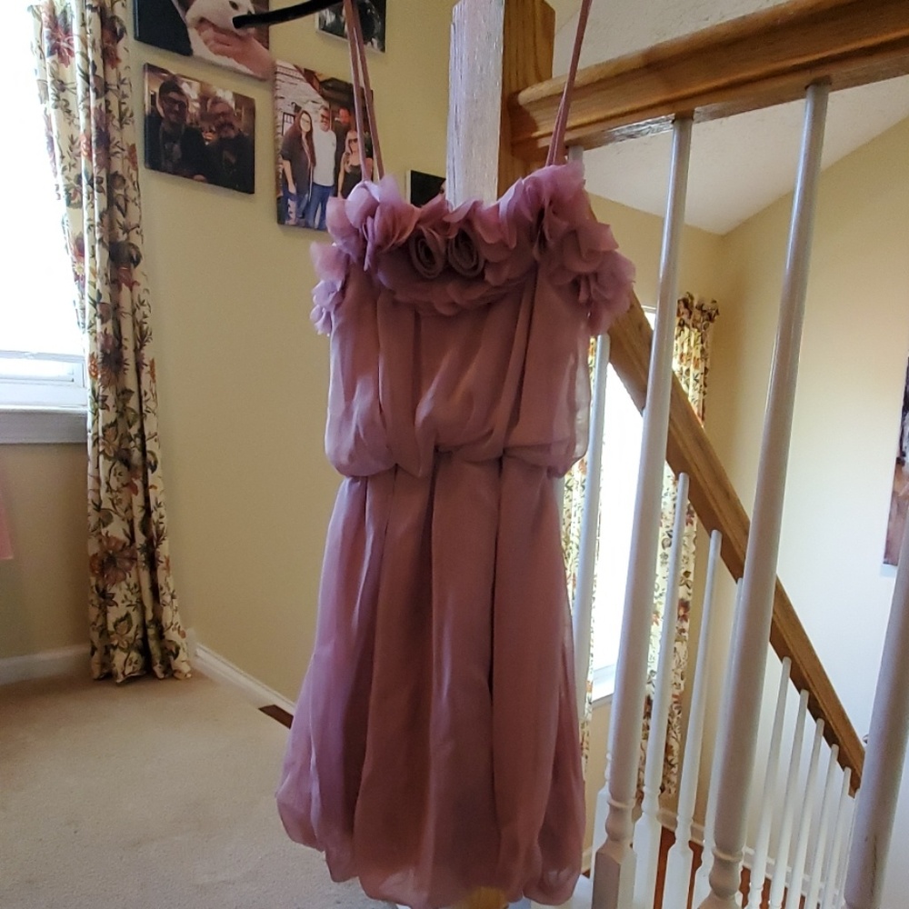 Rose pink beautiful mini dress