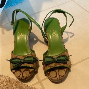 Coach wedges size 51/2