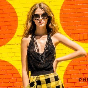 Alice + Olivia Beverly Round Sunglasses - NWT