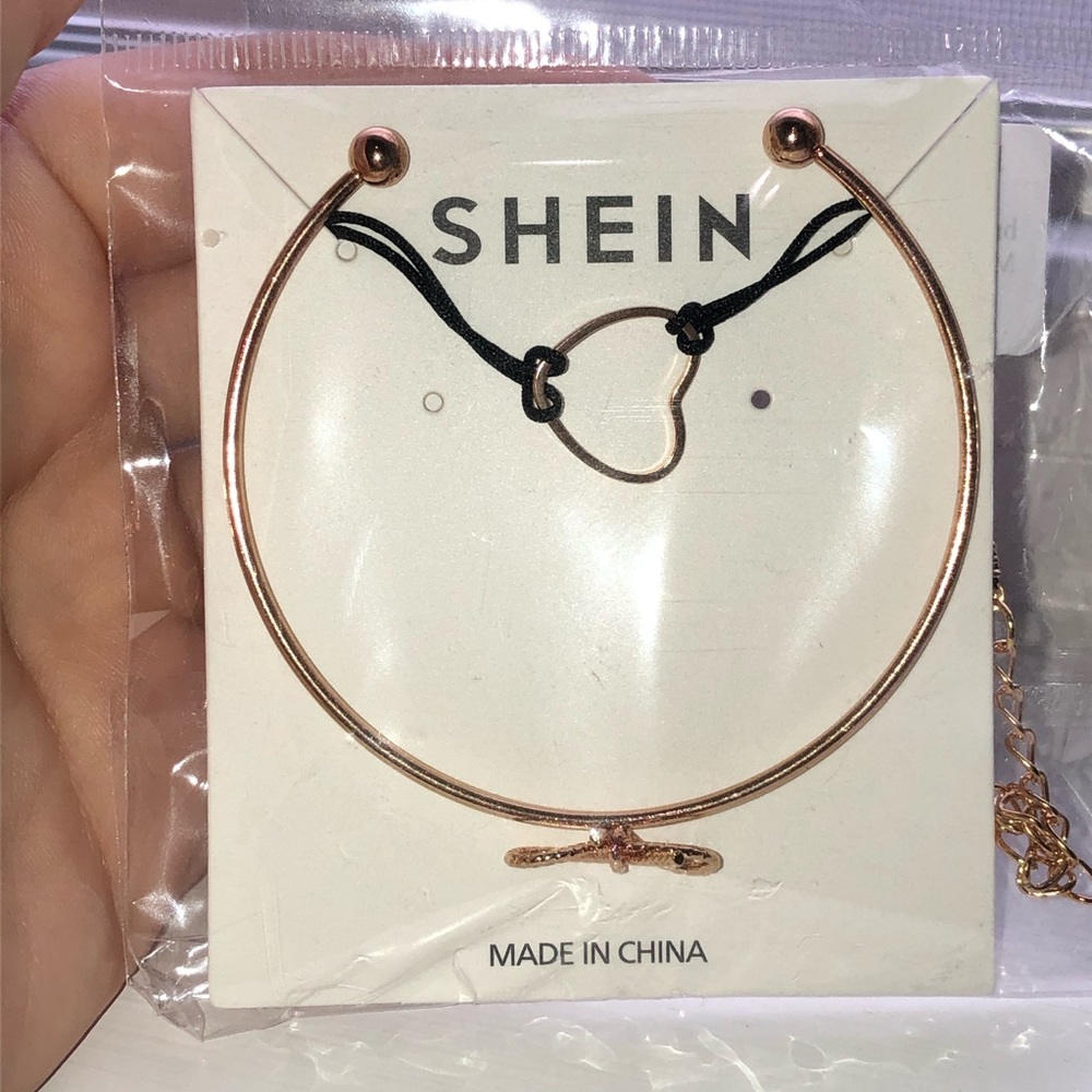 SHEIN Cuff and Chain Bracelet