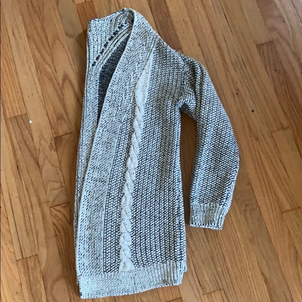Salt & Pepper Cozy LA Hearts Cardigan