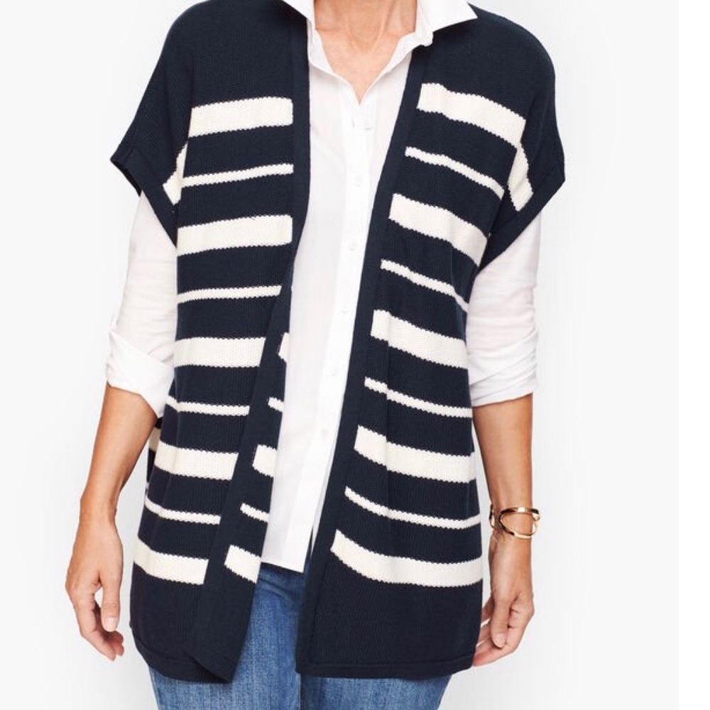 Talbots Open Front & Shawl Duster