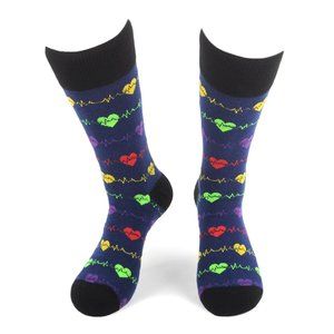 Men's Heart Monitor Novelty Socks