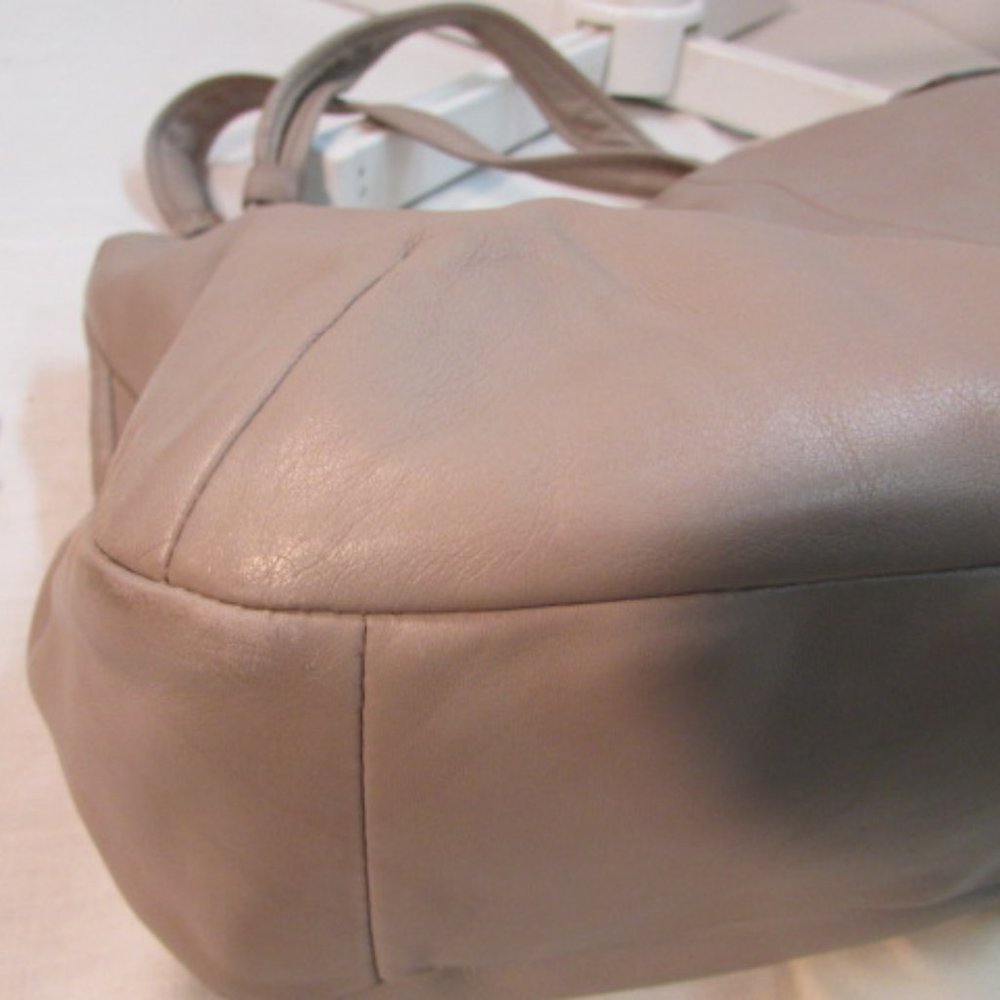 Coach Kristin Large Taupe Leather Satchel - Picture 12 of 14