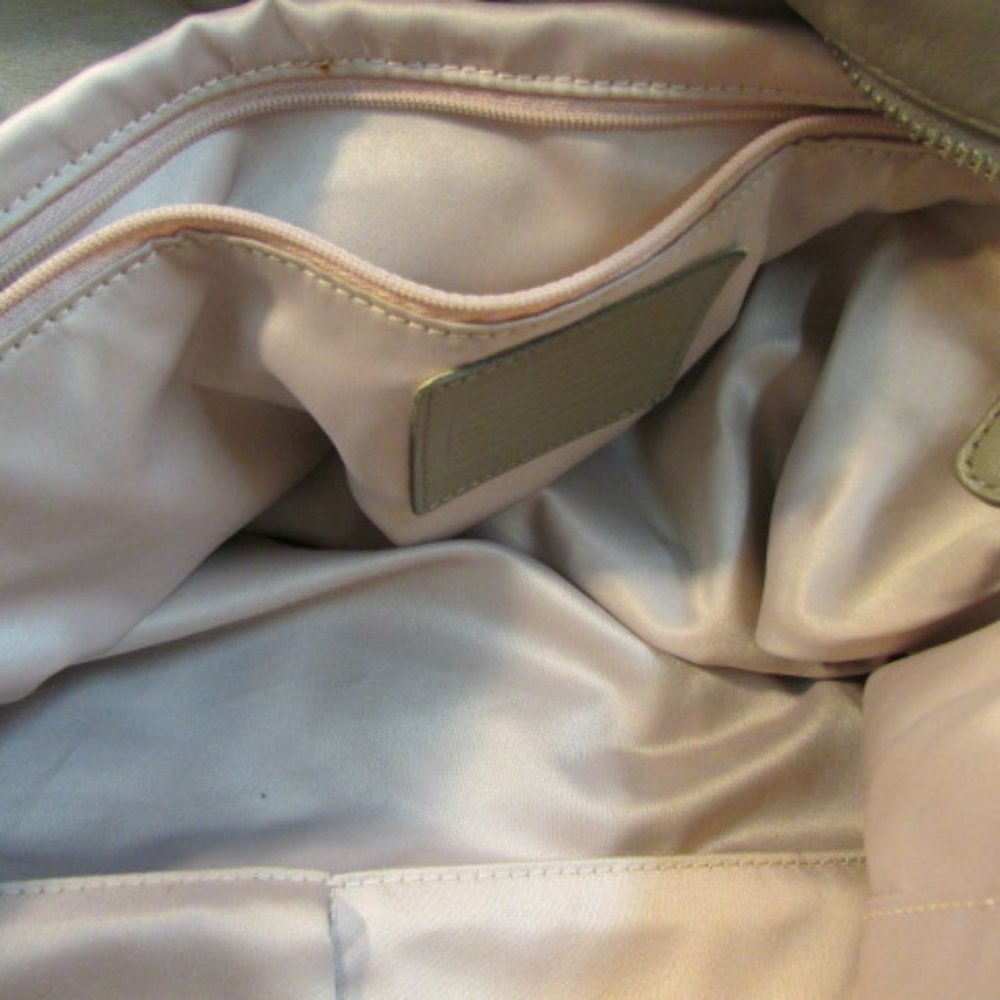 Coach Kristin Large Taupe Leather Satchel - Picture 9 of 14