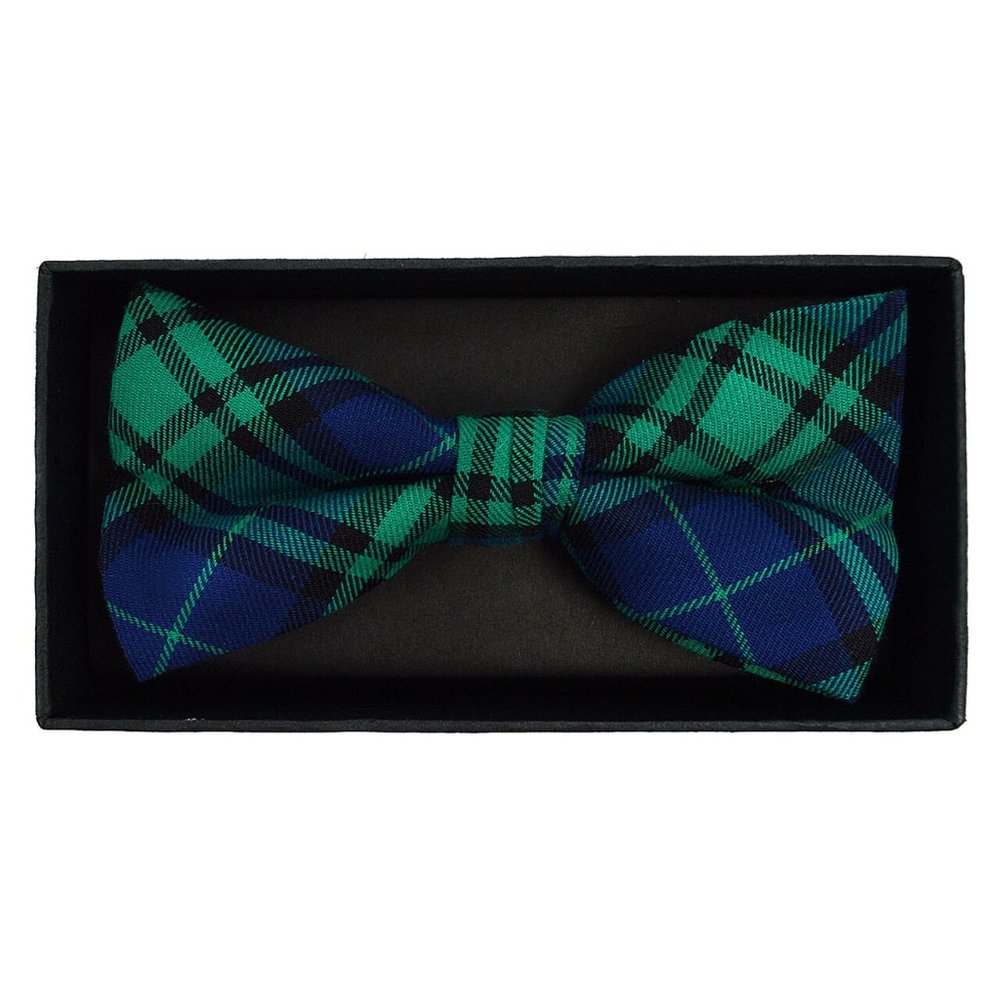 Men's Plaid Flannel Cotton Banded Bow Tie - Picture 5 of 5