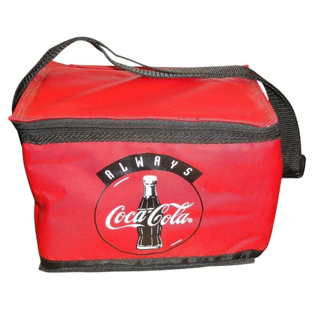 Coca-Cola Lunch Cooler Bag Insulated Adjustable Strap Soft Box Vintage 1997 NEW
