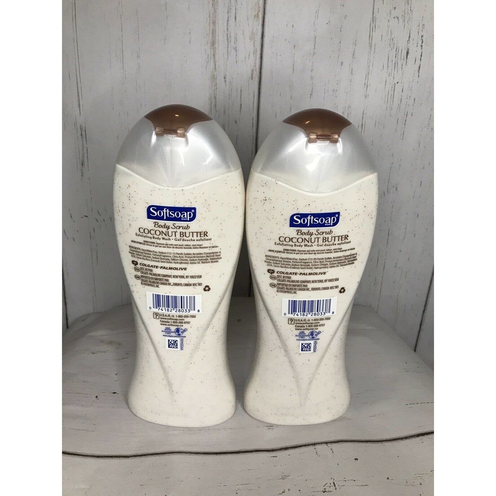 2 SOFTSOAP COCONUT BUTTER EXFOLIATING BODY WASH - Picture 2 of 2