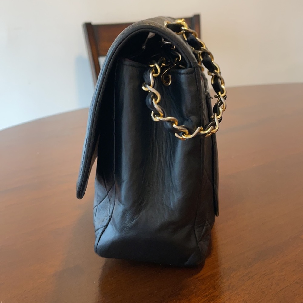 Chanel Lambskin Quilted Jumbo Flap Bag - Picture 7 of 14