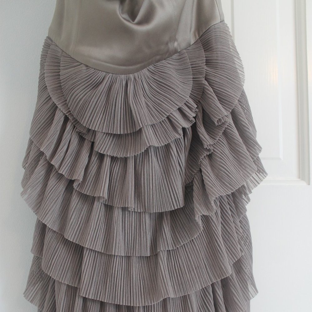 BCBG Max Azria Strapless Tiered-Tulle Dress - Picture 4 of 15