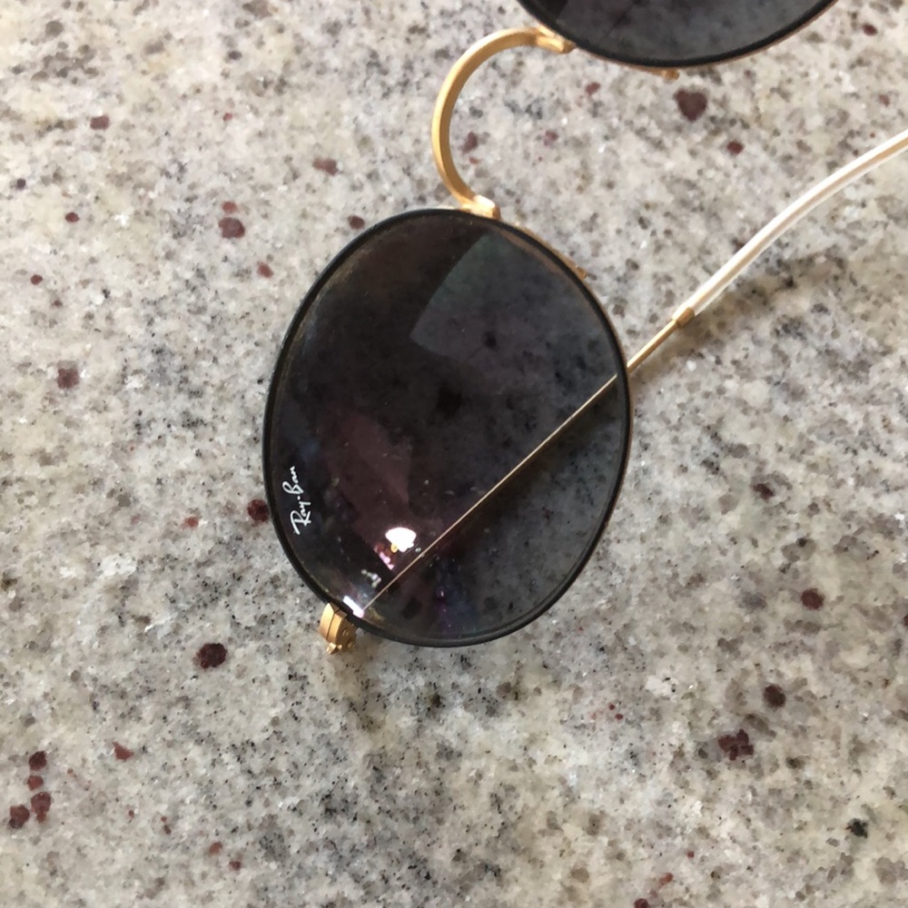 Ray Ban Beat Sunglasses Purple and gold - Picture 3 of 6