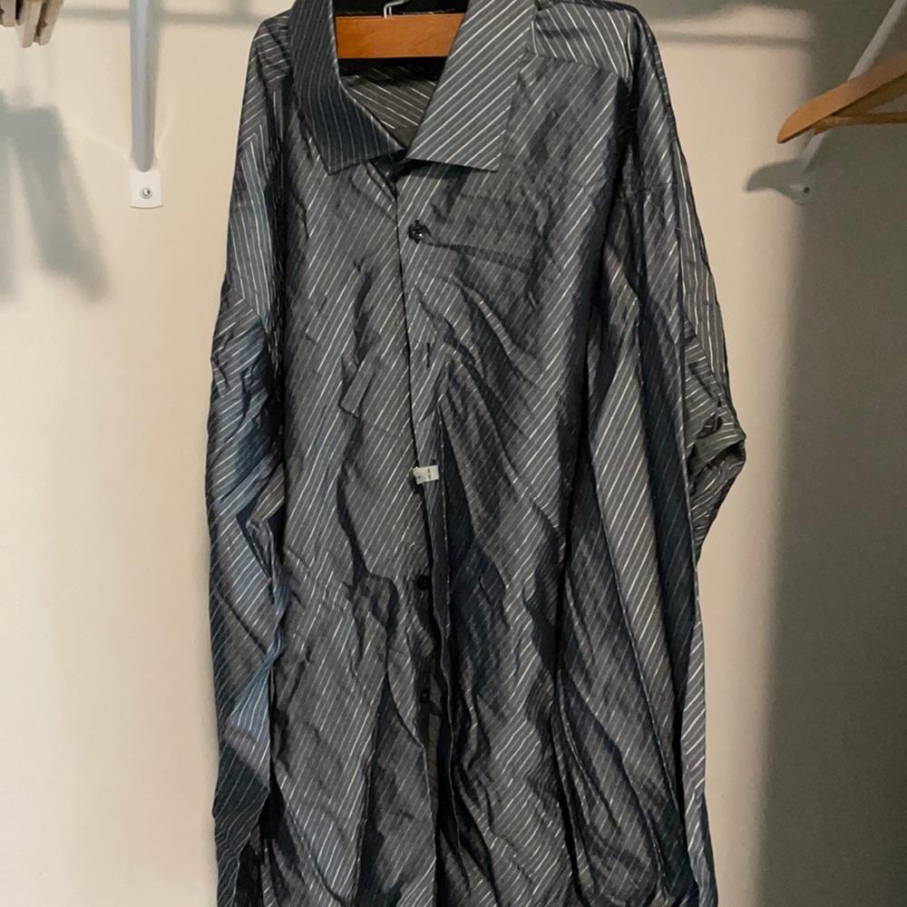 Jared Lang.  Gray button up.  Like new.