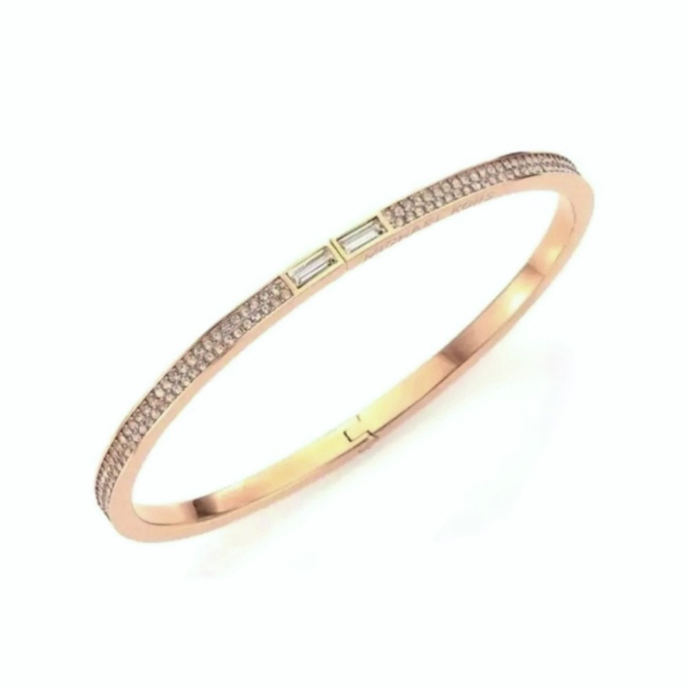 $98 Michael Kors Brilliance Crystal Hinged Bracelet