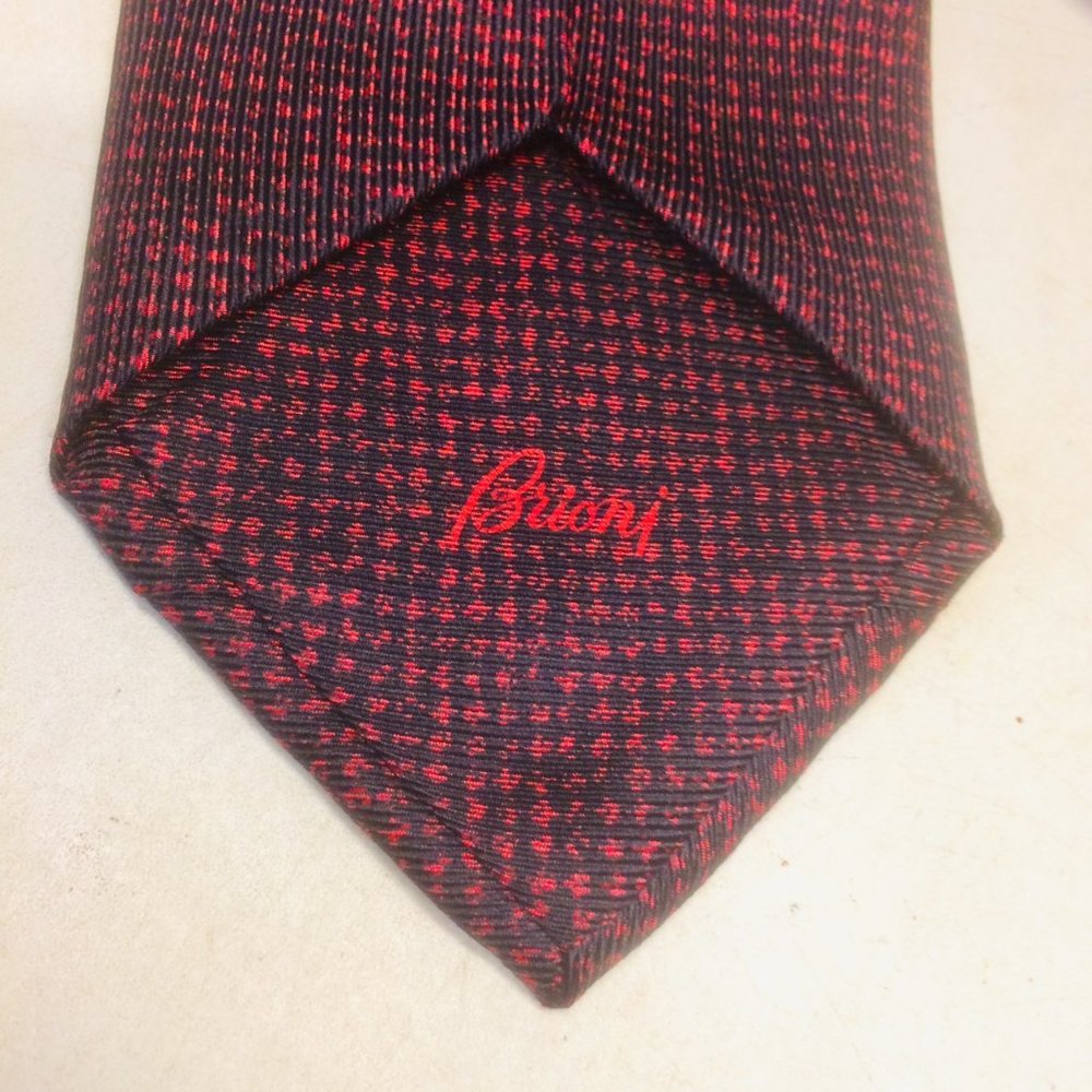Brioni Textured Silk Tie - Italy - Picture 3 of 8