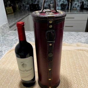 Vintage Retro Wooden Wine Bottle Storage/Decorative Gift Box – Cylinder