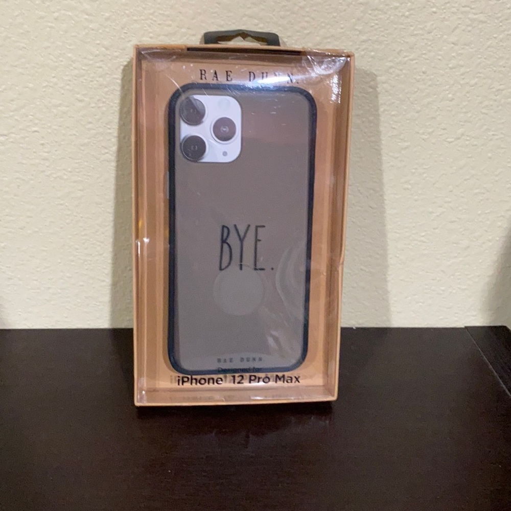 New Rae Dunn BYE iPhone 12 Pro Max phone case