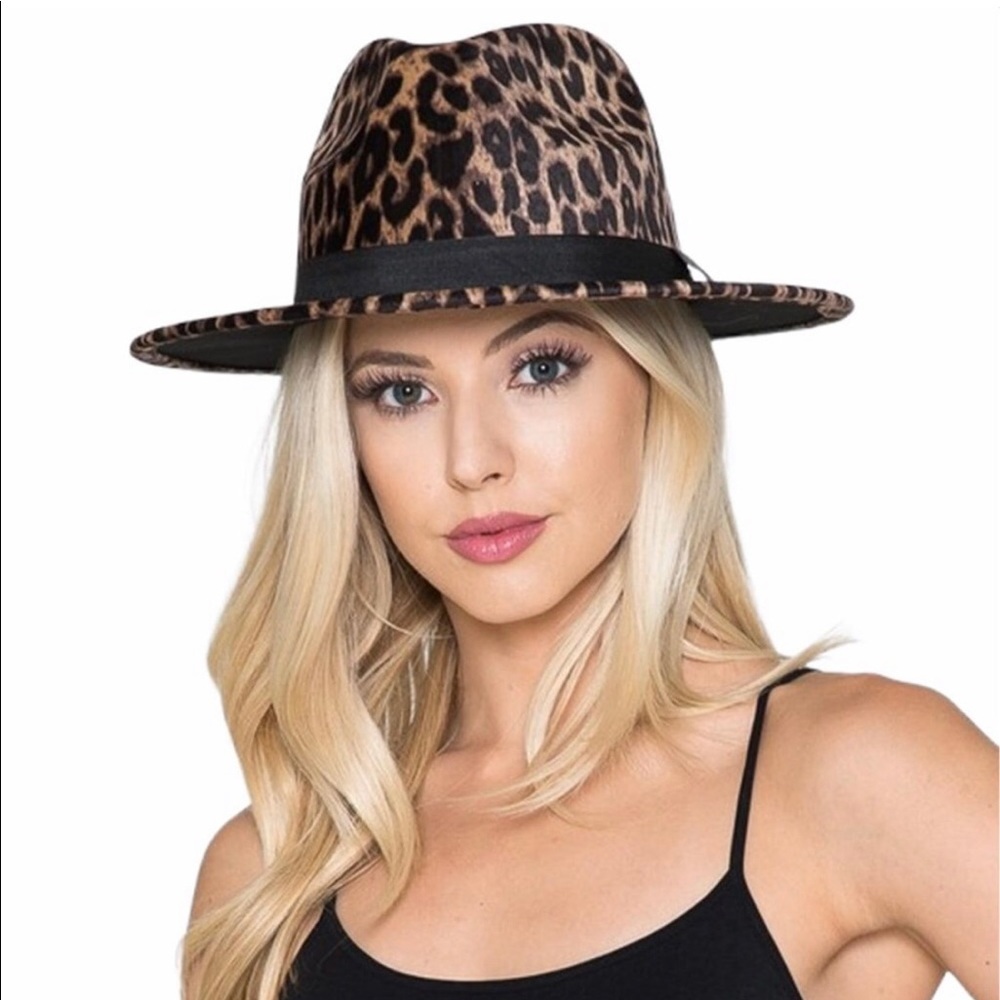 Leopard Print Fedora