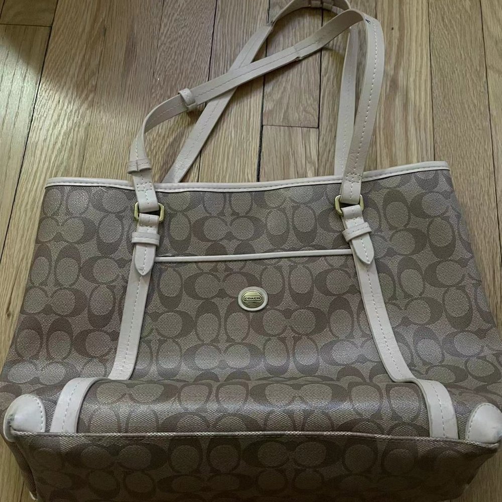 Coach Peyton Signature Pocket Tote/crossbag 25504 - Picture 7 of 10