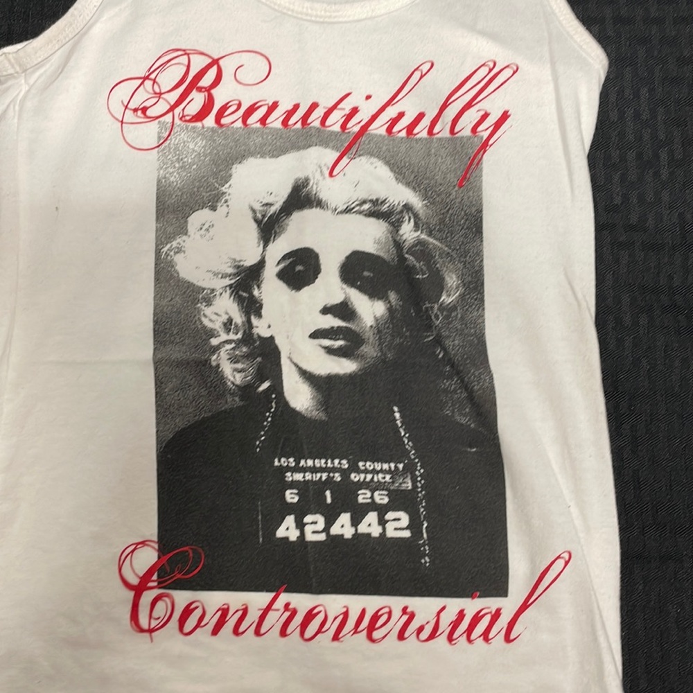 Beautifully Controversial Mug Shot Tank by Goddess Brands Size S