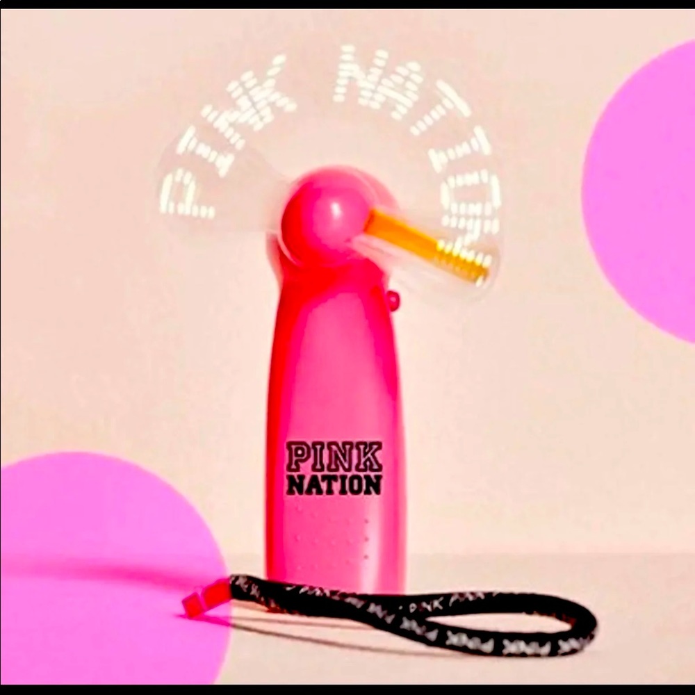 RARE Victoria’s Secret Pink LED Fan Portable Fan