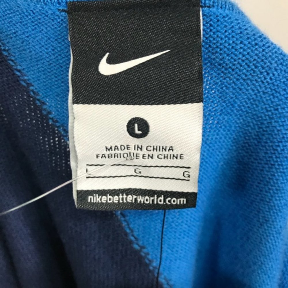 Nike Men’s Blue Knitted Vest Brand New Size L Wool Blend - Picture 2 of 8