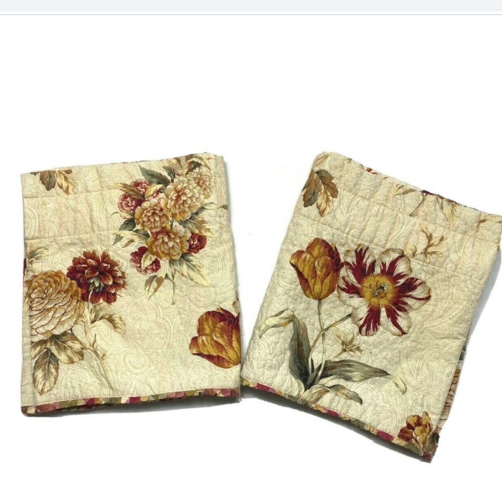 2 Discontinued Luxury Valances Curtains Floral