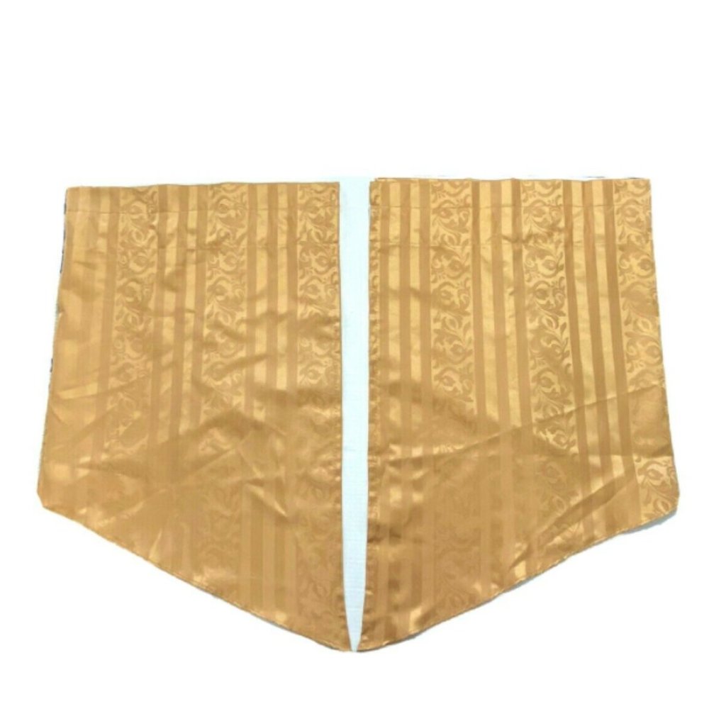 2 Discontinued Luxury Valances Curtains Gold HTF