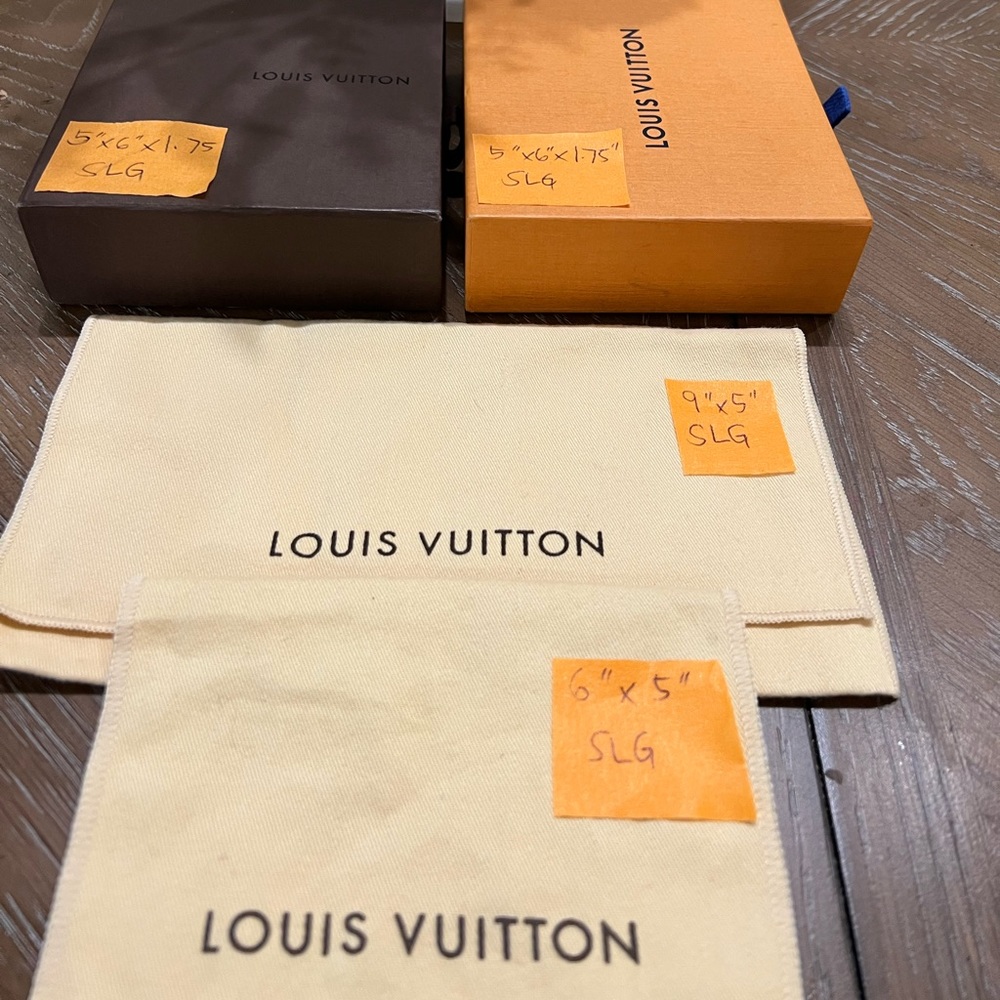 Louis Vuitton Box Dust bag Wallet Small Leather Goods