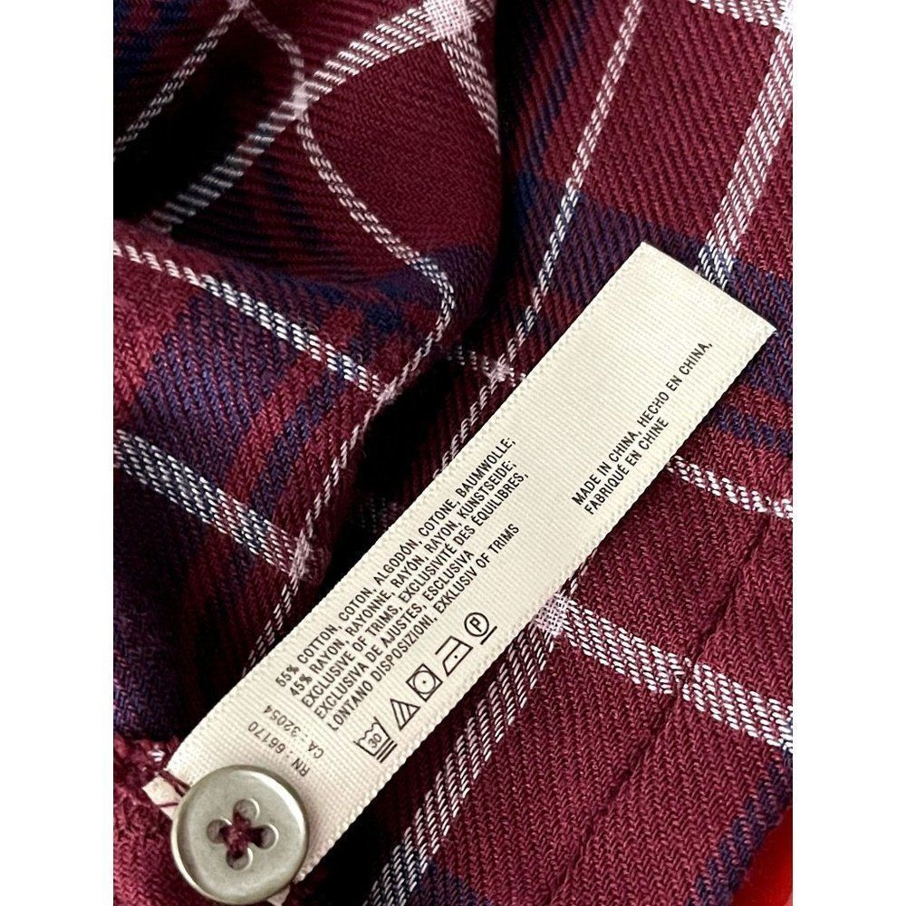 By Anthropologie Lounge Plaid Flannel Shirt - Picture 7 of 7