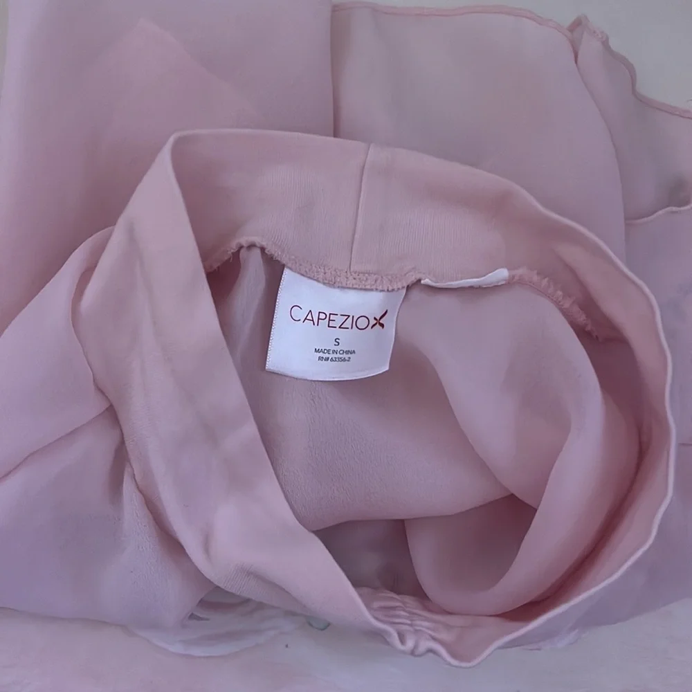 Capezio girls pink pull on Georgette style ballet skirt size Small - Picture 11 of 15