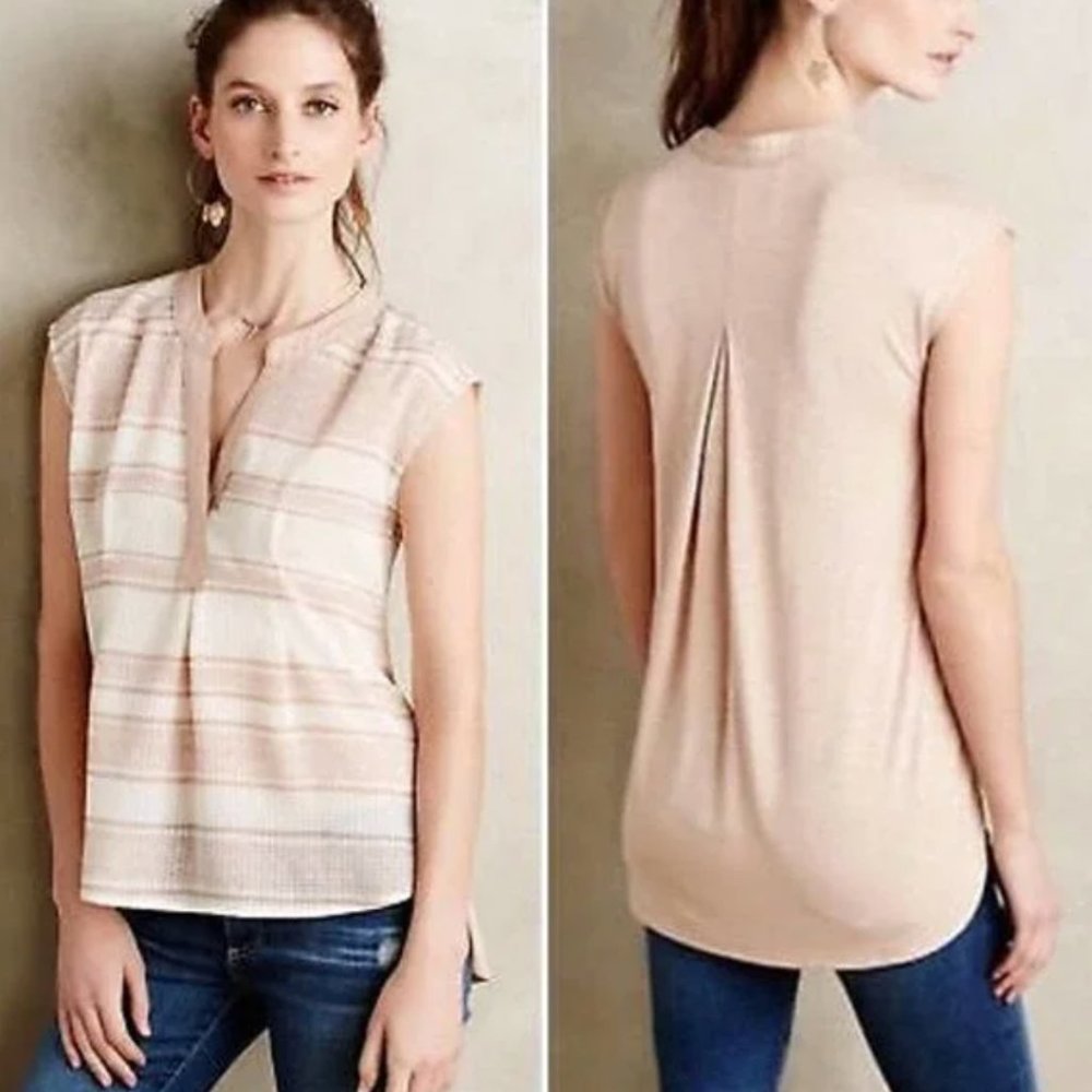 Postmark Anthropologie High Low Blouse MEDIUM 3405