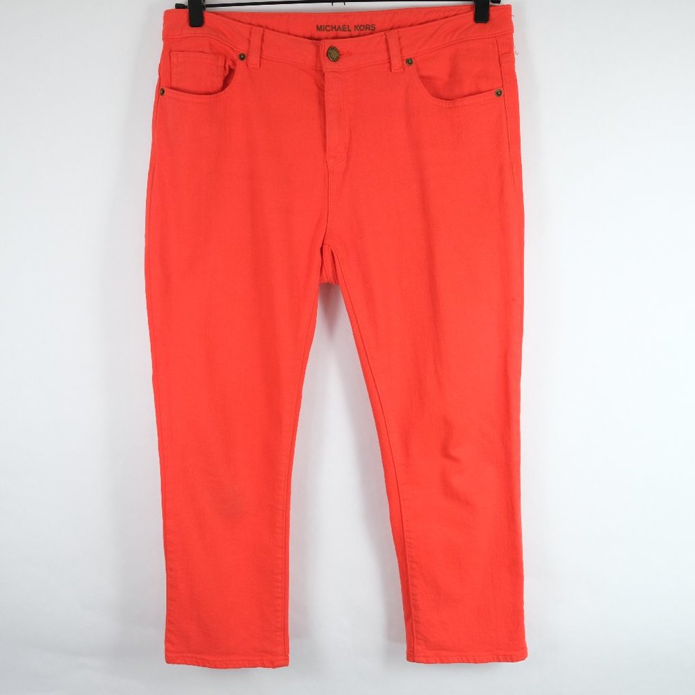 Michael Kors Women's Size 8 Ankle Jeans / Pants Red Denim (34x24)