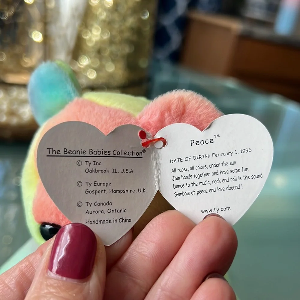 Ty Beanie Baby, Peace - Picture 3 of 6