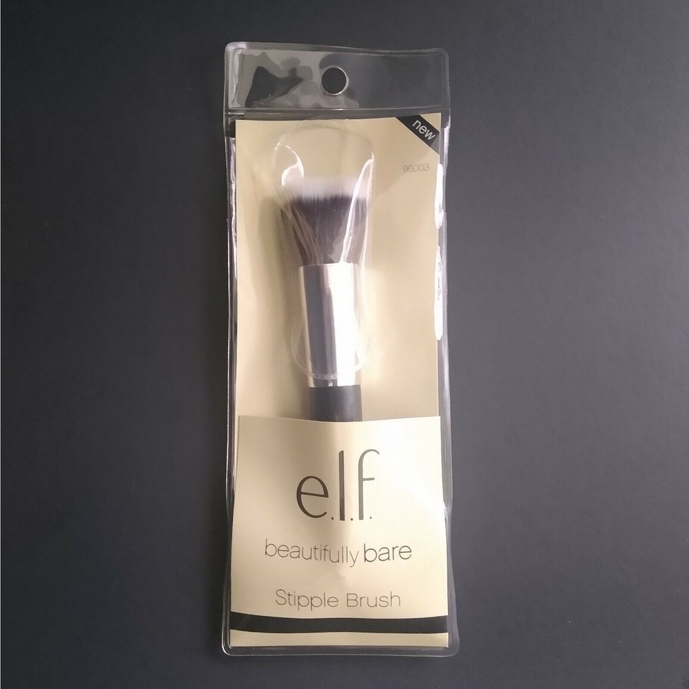 E.L.F Beautifully Bare Stipple Brush #96003 Synthetic Bristles Makeup Tool
