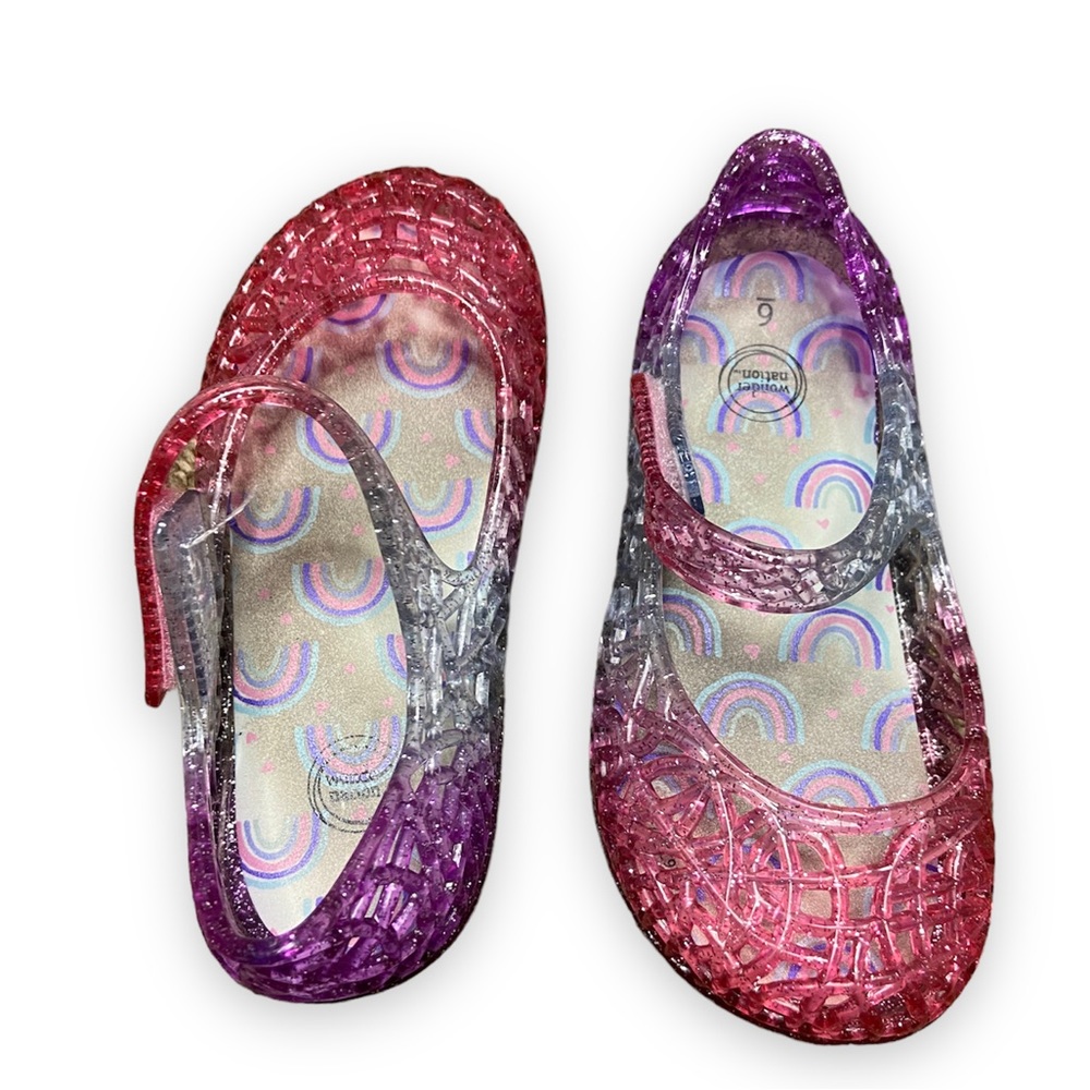 (2 PIECES) TODDLER GIRL SIZE 5 JELLY SANDALS SIZE 6 TODDLER SANDALS