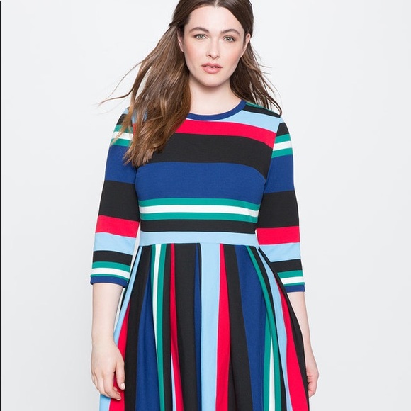 Eloquii Dresses & Skirts - Eloquii striped dress