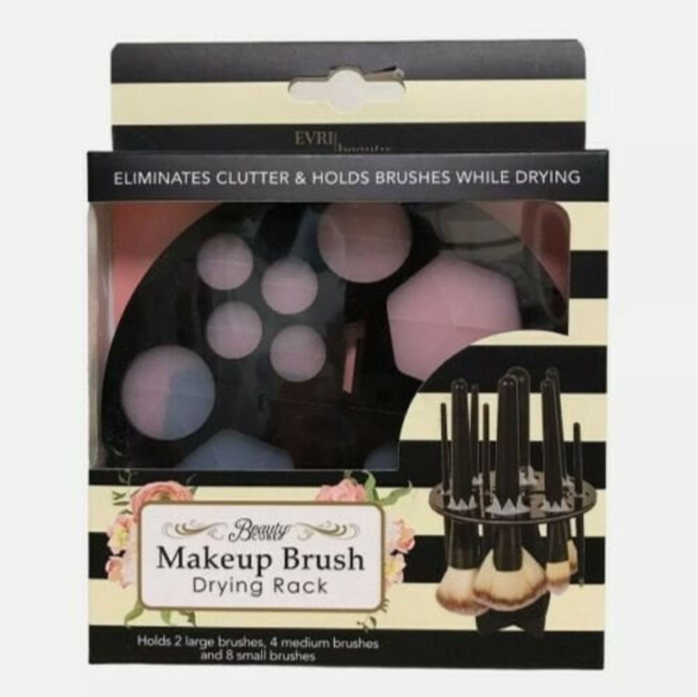 EVRI Beauty - Beauty Cube Makeup Brush Drying Rack Black New Womens Gift