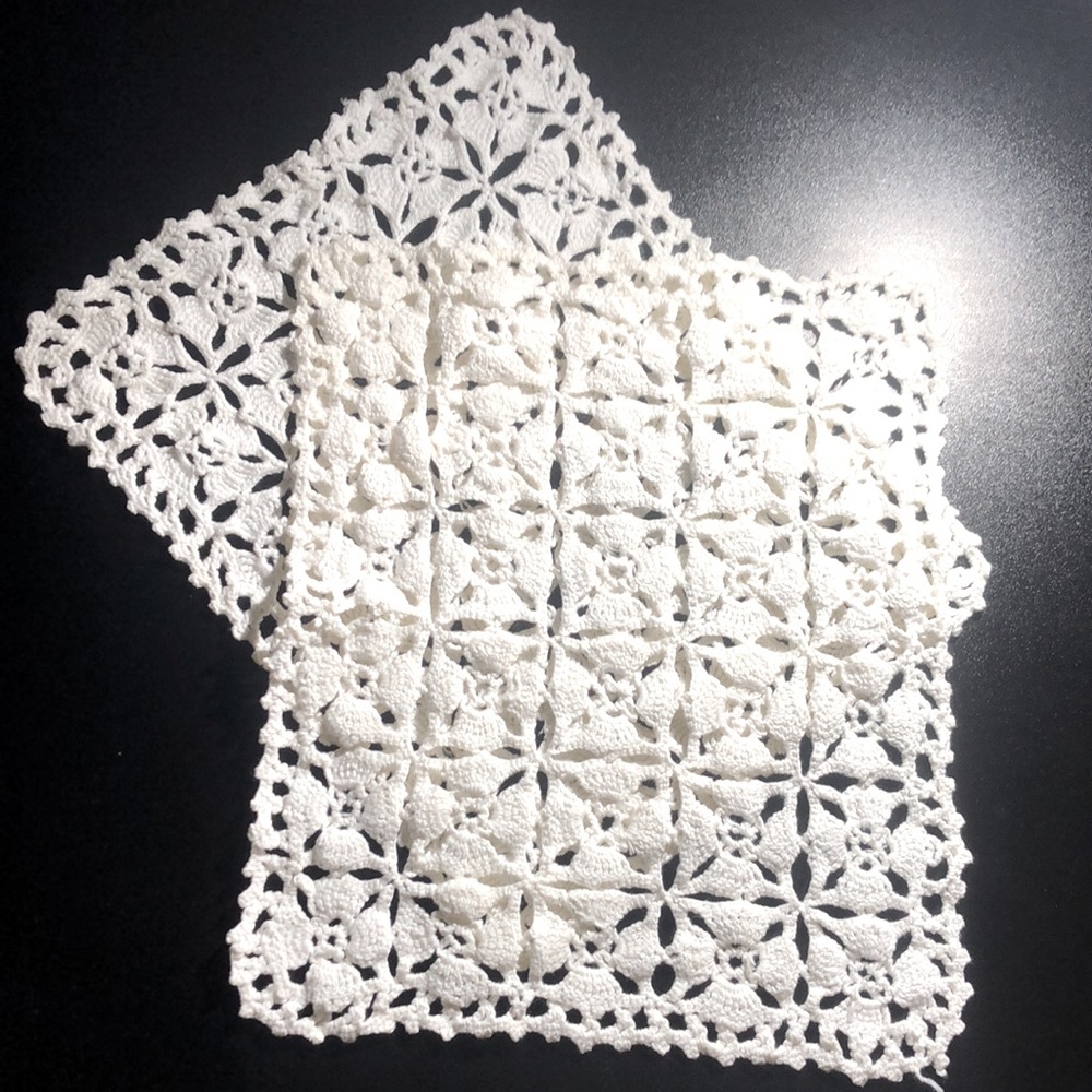 NEW LISTING! Vintage Crocheted Doilies Set