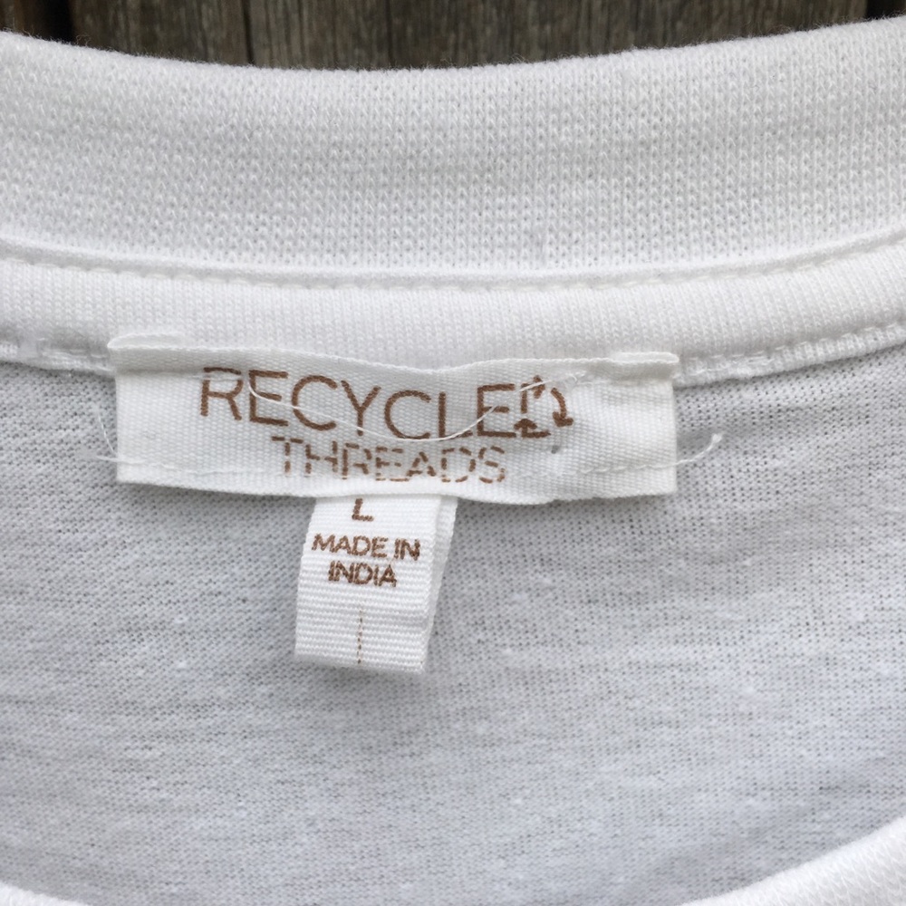 NWT Recycled Threads Graphic Tee White - Picture 4 of 9