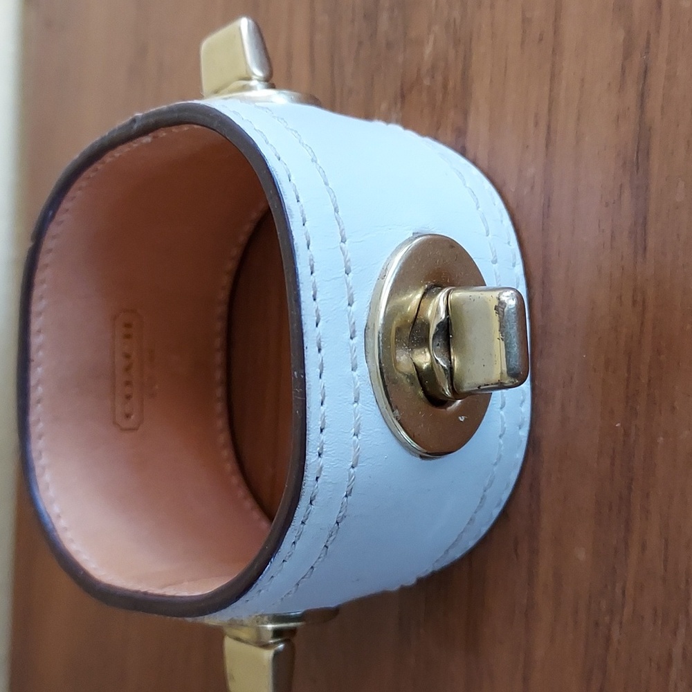 coach leather bracelet