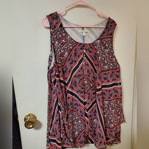 Plus Size Flowy Bandana Top