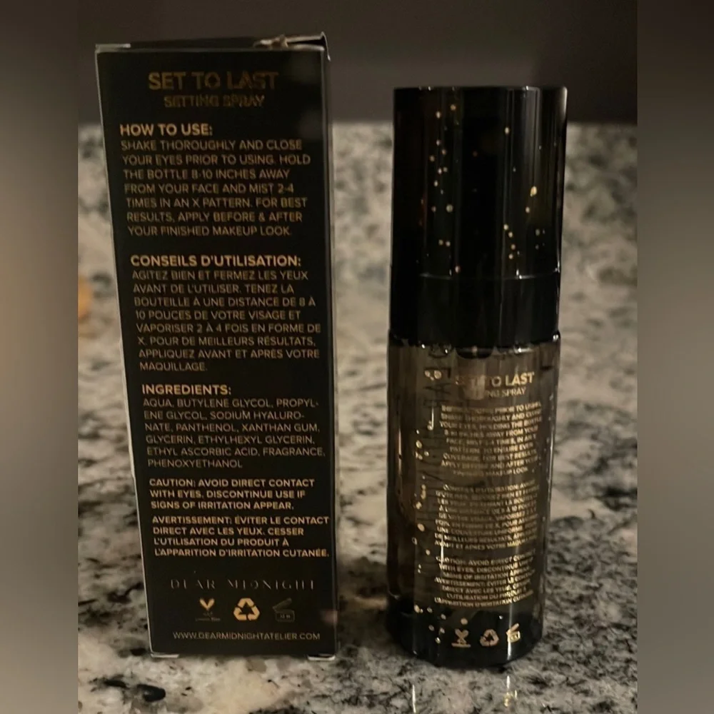 NIB Dear Midnight Set To Last Setting Spray - Picture 4 of 4