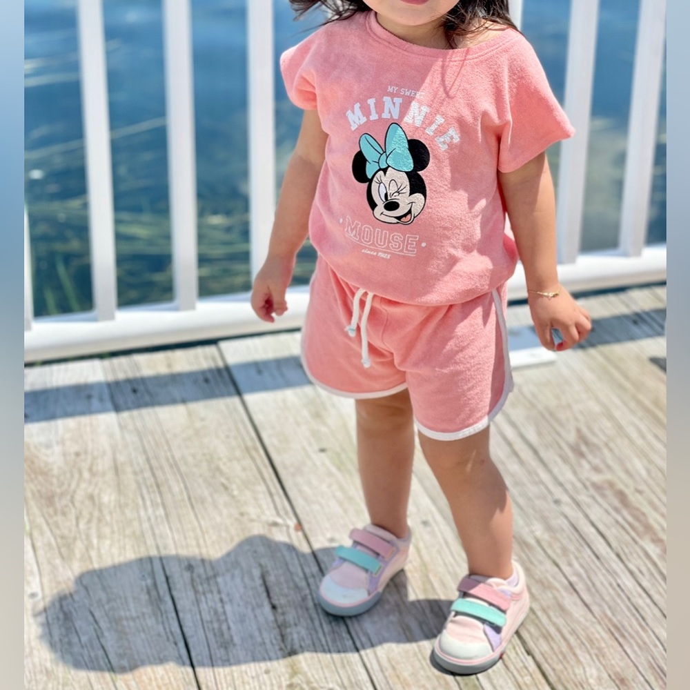 Disney x Zara terry Minnie romper