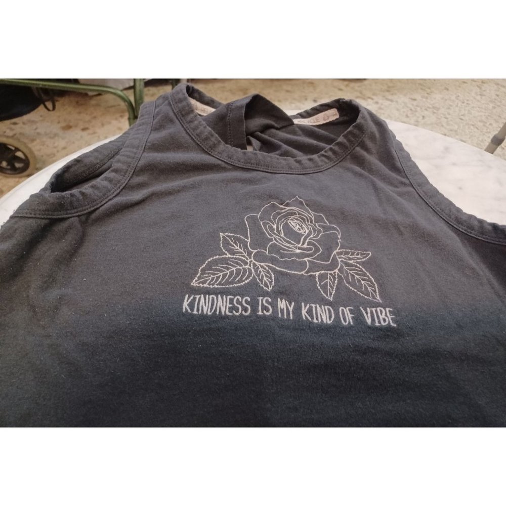 Recycled Threads Women's Tank Top Medium Gray - Picture 2 of 4