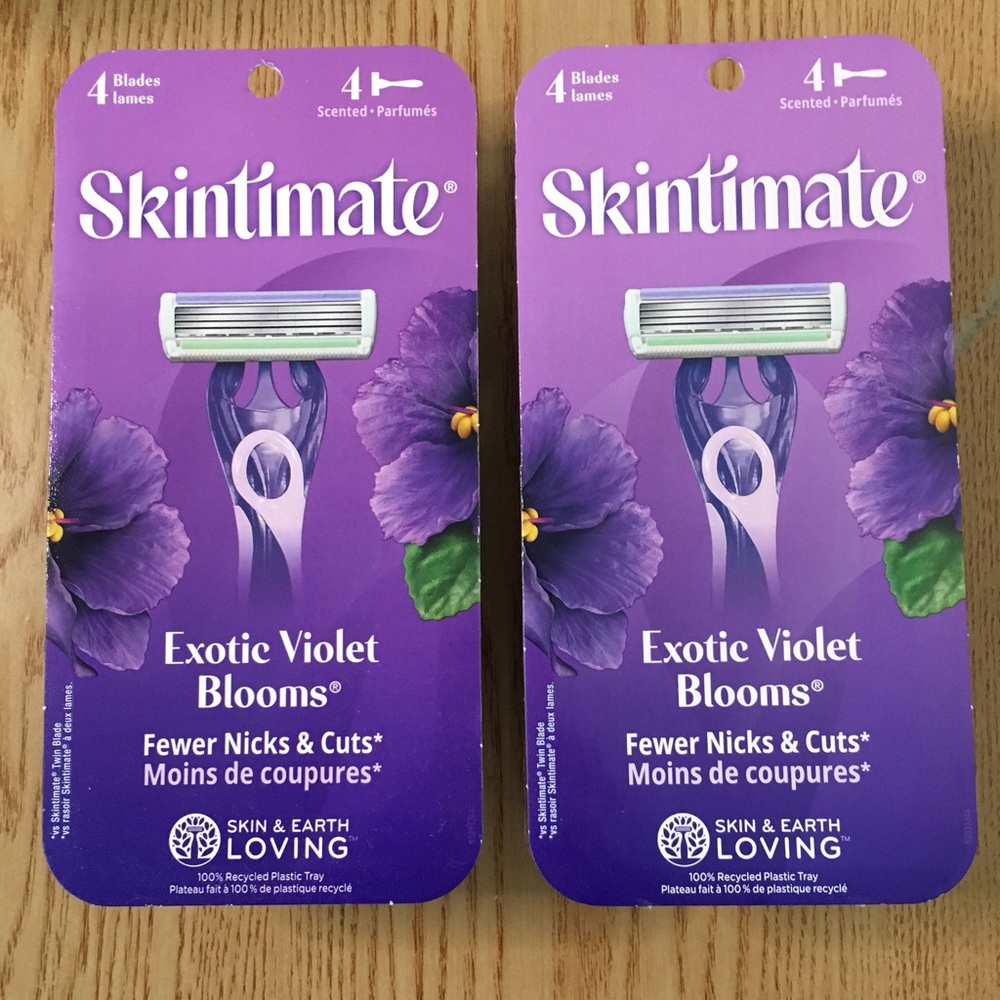 New Bundle Of 8 Skintimate UnScented Disposable Razors Sensitive Skin