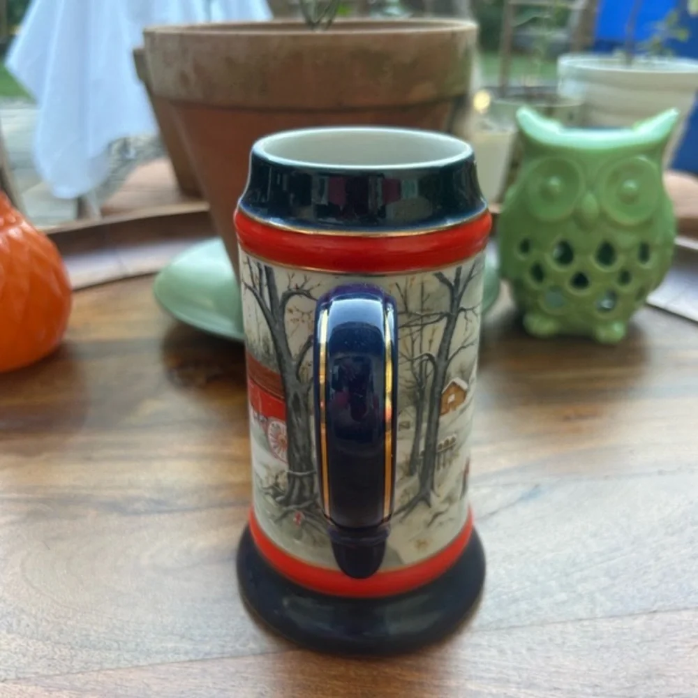 1990 Collector’s Series Budweiser Beer Stein Mug - Picture 2 of 9
