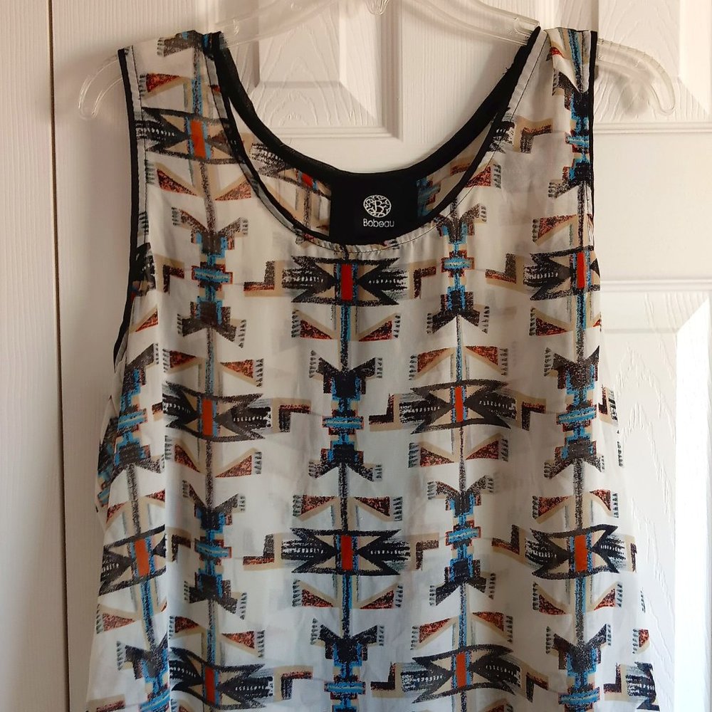 BOBEAU  Womens Large  Sheer Tank